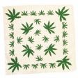 Bandana>Marijuana Green on Wht