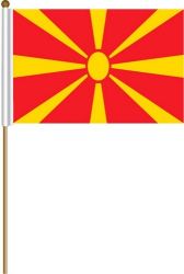 12"x18" Flag>North Macedonia