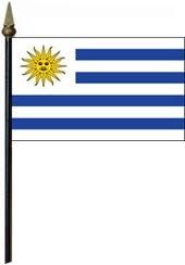 12"x18" Flag>Uruguay