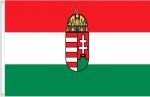 3'x5'>Hungary With Coat of Arms