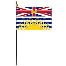 4"x6" Flag>British Columbia