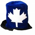 CDA Fun Hat>Tall Wht Leaf On Blu