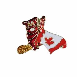 CDA Pin>Beaver Wavy Flag