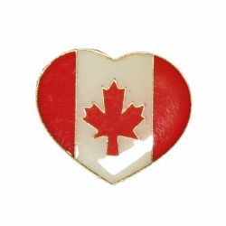 CDA Pin>Flag In Heart Shape