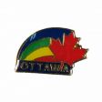 CDA Pin>Ottawa Rainbow Red Leaf