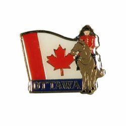 CDA Pin>Ottawa Wavy Flag Mountie