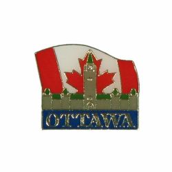 CDA Pin>Ottawa Flag Parliament