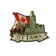 CDA Pin>Ottawa Mountie+Parliament