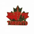 CDA Pin>Toronto Red+Gld Leaf
