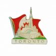 CDA Pin>Toronto Skyline in Flag
