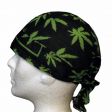 Skull Cap>Marijuana Leaf