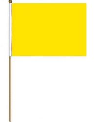 12"x18" Flag>Yellow Plain