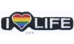 Patch>Rainbow/Pride "I Love Life"