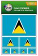 Flag Sticker>Saint Lucia
