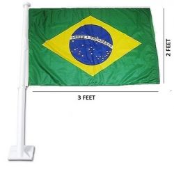 Car Flag XH 2'x3'>Brazil