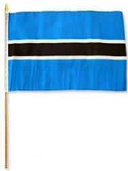12"x18" Flag>Botswana
