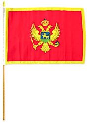 12"x18" Flag>Montenagro