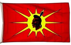 3'x5 Flag>Oka/Mohawk Warrior