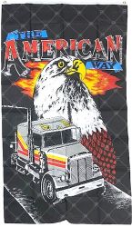 3'x5'> The Amarican Way Eagle and Truck