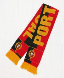 Scarf Knitted>Portugal Flag