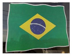 Sticker See Through>Brazil 10"x13"