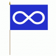 12"x18" Flag>Metis Blue