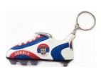 Soccer Shoe Keychain>Serbia