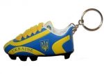 Soccer Shoe Keychain>Ukraine
