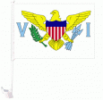 Car Flag XH>US Virgin Islands