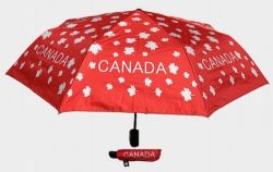 CDA Umbrella>Maple Leaf 3 Fold Red