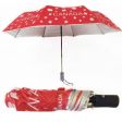 CDA Umbrella>Maple Leaf 3 Fold Red