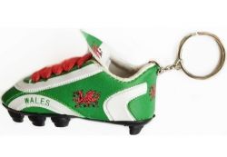 Soccer Shoe Keychain>Wales