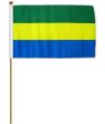 12"x18" Flag>Gabon