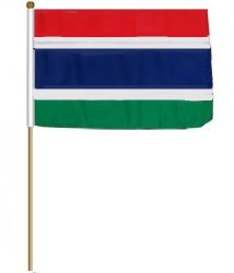 12"x18" Flag>Gambia