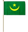 12"x18" Flag>Mauritania
