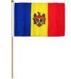12"x18" Flag>Moldova