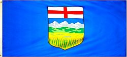 3'x6' Flag>Alberta Knitted Poly.
