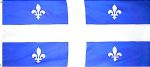 3'x6' Flag>Quebec Knitted Poly.