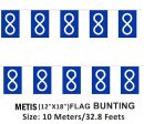 Bunting>Metis Flag 12"x18" 32' 10 Meters