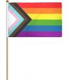 12"x18">Progress Pride/Rainbow LGBTQ