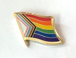 Flag Pin>Progress Pride/Rainbow LGBTQ