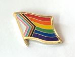 Flag Pin>Progress Pride/Rainbow LGBTQ