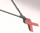 Necklace>Pink Ribbon with chain